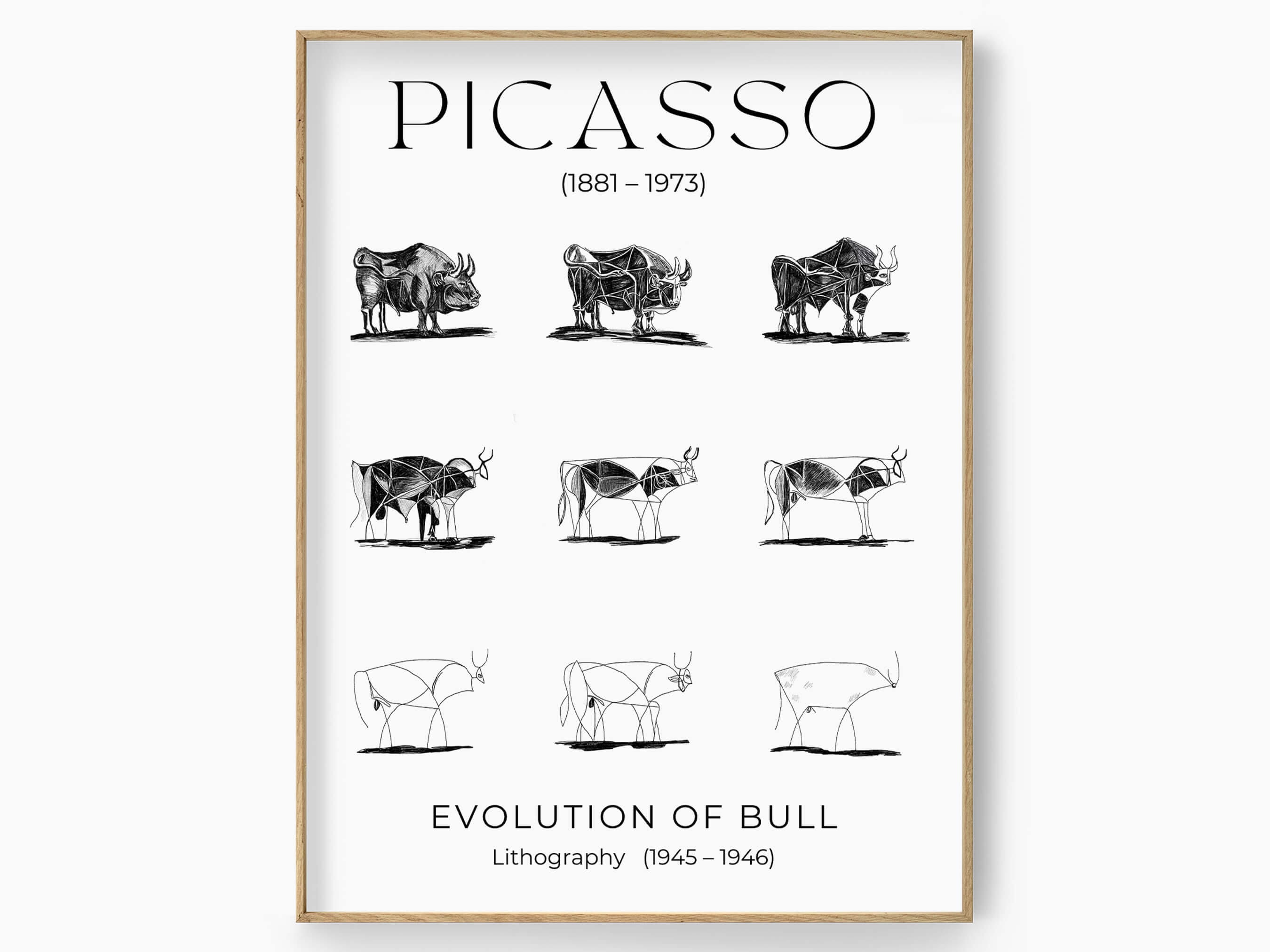 Pablo Picasso the Bull T-shirt Men's and Women's -  Ireland