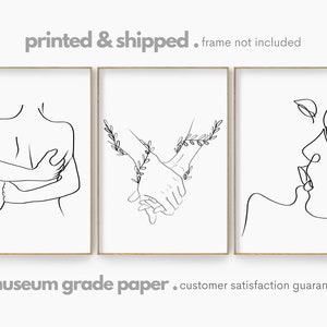 Above Bed Art Print Romantic Wall Art Gallery Poster Set of - Etsy