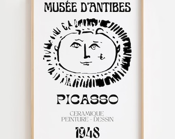 Picasso Musee D&#39;Antibes Print: Modern Cubism Wall Art (Digital Download)