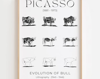 パブロ・ピカソ - オリジナル リトグラフ 1961 - トロ Y トロス - Etsy