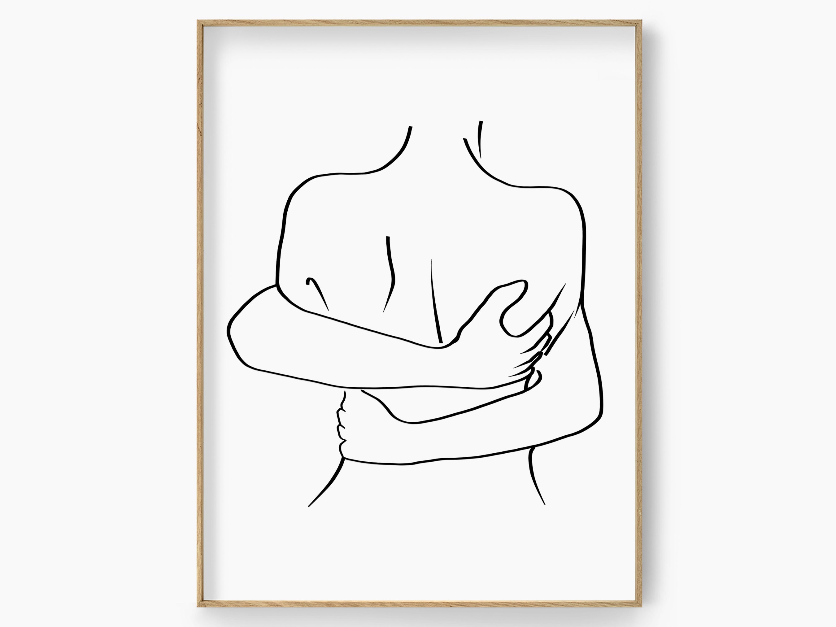 line art set of romantic couple hugging illustration vector hand