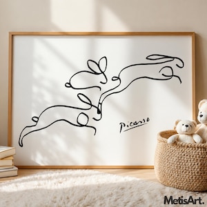 Picasso rabbit - Etsy 日本