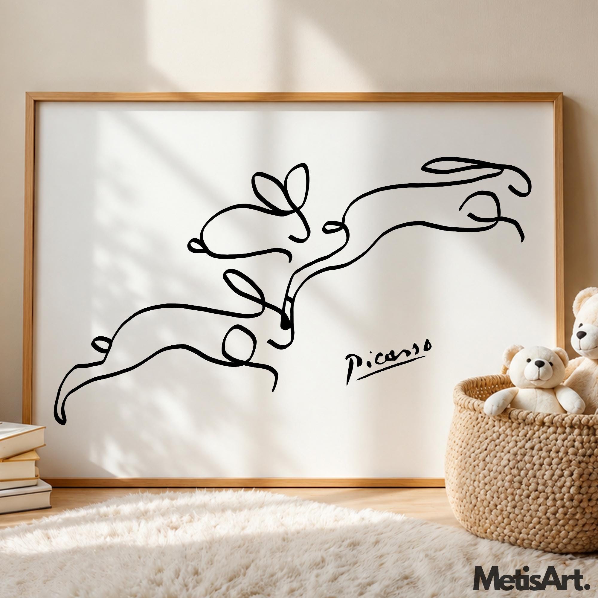 Picasso rabbit - Etsy 日本
