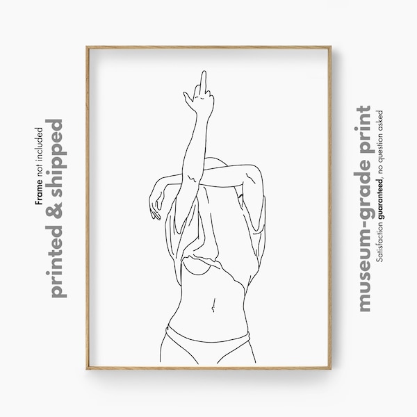 Girl Power Print, Feminist Poster, Feminist Wall Art, Strong Female Art, Empowered Women Print, Feminist Woman Illustration, Woman Poster