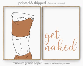 Poster Naked Man - Etsy