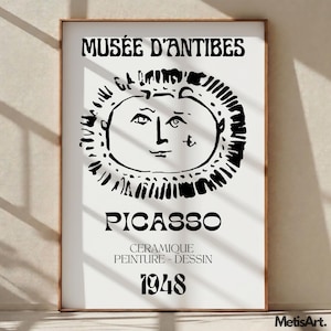 Picasso Musee D'Antibes Kunstdruck - 1948 Ceramique Peinture Dessin Galerie Wanddekoration