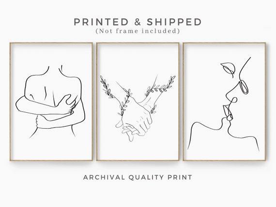 Above Bed Art Print Romantic Wall Art Gallery Poster Set of - Etsy