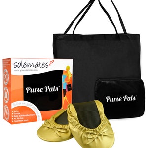Foldable Ballet Flats Women | Travel Shoes with Pouch, Commuter, Wedding Flats (8 Colors) image 8