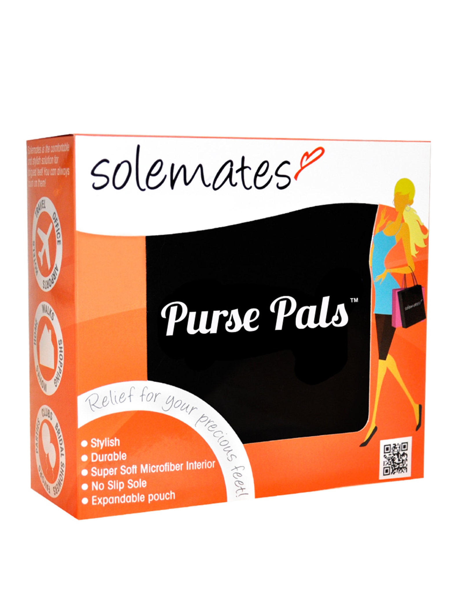 solemates purse pals foldable travel ballet flats for women with compact carry bag and soft microfiber interior for maximum comf