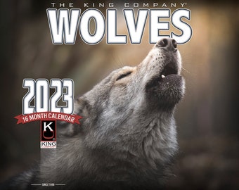 Wolf 2023 Calendar Etsy
