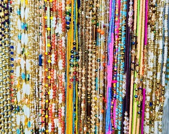 Assorted Tie-On Crystal Waistbeads – 50 Strands from Ghana