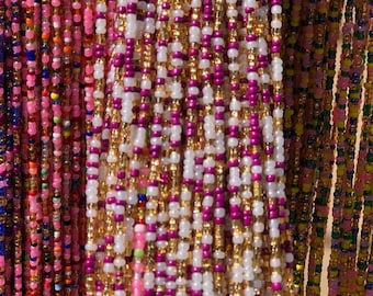 Handgemaakte traditionele taillekralen: authentieke Ghana-kralengroothandel