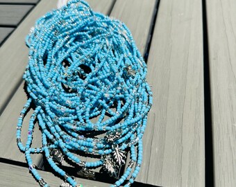 Blauwe Serenity-taillekralen, 20 stuks