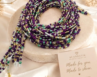 Multicolor Waistbeads: Traditional Beaded Belly Chain, Ghana Made