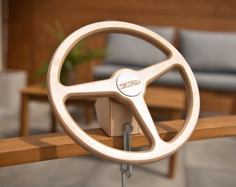 Wooden steering wheel for a child , Little driver , Toy steering wheel , Educational wooden toys, Original gift for a boy, Creative fun toys