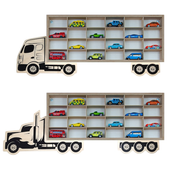 Expositor para coches Hot Wheels, Diecast, Matchbox Cars 125cars Display  Truck Unidad de garaje de madera Estante Almacenamiento de juguetes. -   México