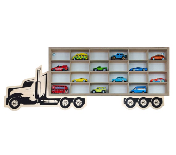 Présentoir pour voitures , Étagère de camion pour voitures Matchbox ,  Présentoir Hot Wheels , Rangement de voiture, Vitrine de voiture , Étagère  murale pour voiture jouet 1:64 , Garage à jouets -  France