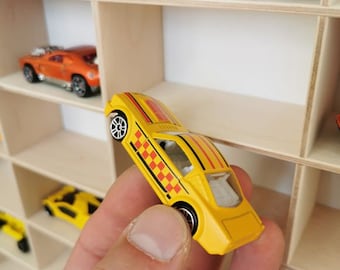 Speelgoedauto-opslag, garage voor Hot Wheels-auto's, houten plank voor kleine auto's, plank voor Hot Wheels, vitrine voor Matchbox-auto's