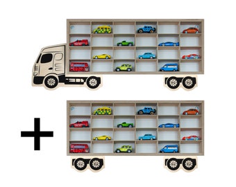 Display wall for Siku cars, Box Case fits Hot Wheels models, Toy Car Storage, Auto Shelf for cars , Garage for Matchbox Car