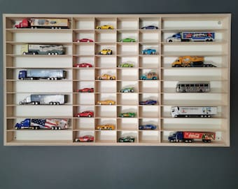 Plank speelgoedauto / Opberger speelgoedauto/ Hot Wheels-opslag / Diecast modelauto / Plank vitrine / Garage voor Hot Wheels / Matchbox-speelgoedauto's