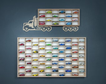 Toy Car Display Case , Toy Car Storage , Car Display shelf, Truck Shelf holder , Car Shelf , Car storage wall