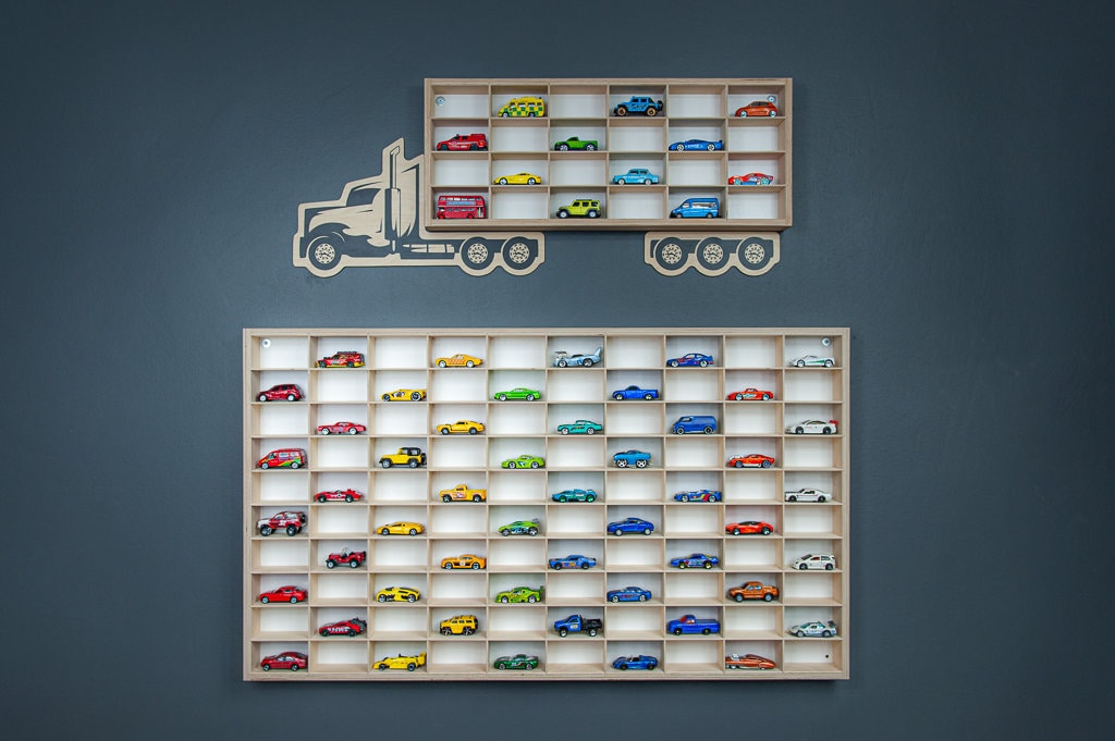 KASTUN 2 Pack Hot Wheels Matchbox Display Case, Wall