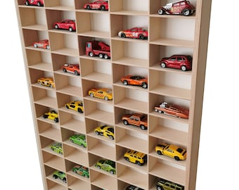 Hanging shelf for small midele / Hanging Garage for Matchbox cars / Shelf for a child's room / Wall shelf for Hot Wheels cars - 90 pcs.