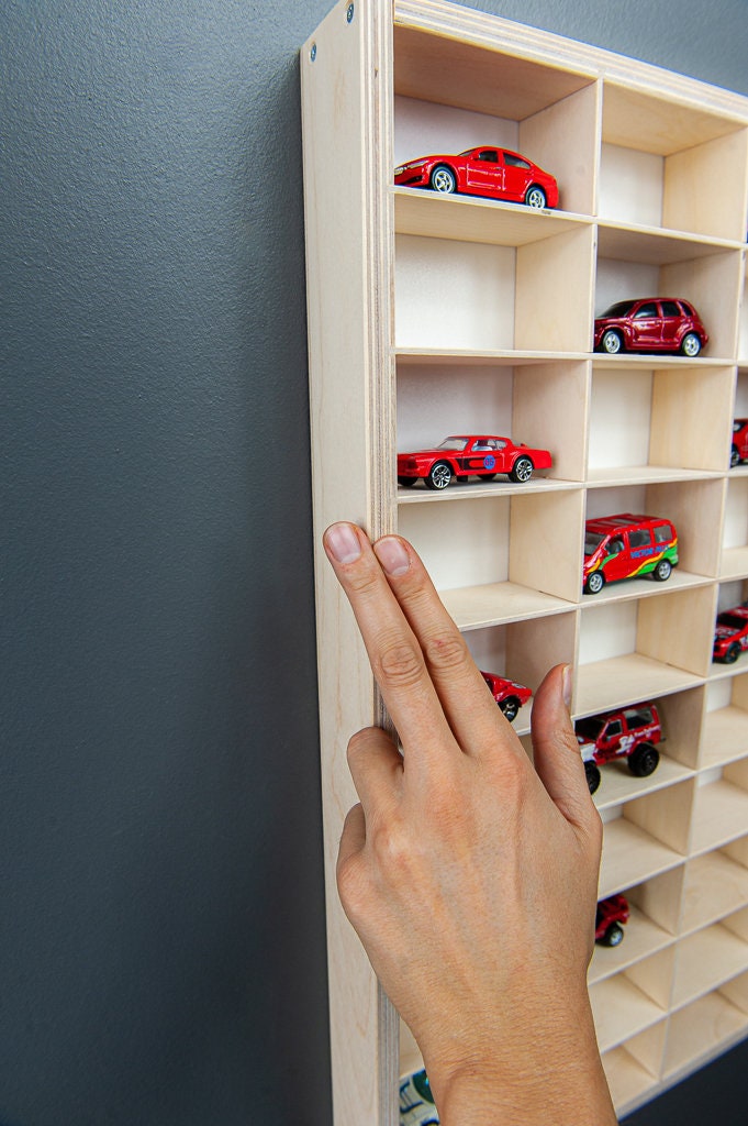 Auto Rack Toy Wall Mounted Car Rack , Toy Car Display Case , Hot Wheels Car Storage ...