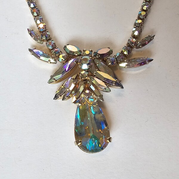 Sherman Aurora Borealis Rhinestone Necklace