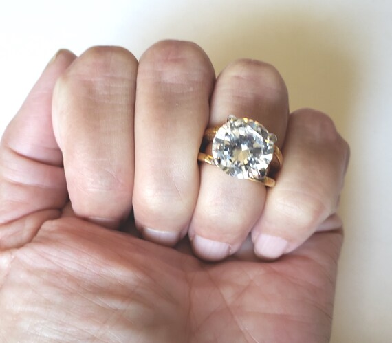 Huge Rhinestone Statement Ring - image 3