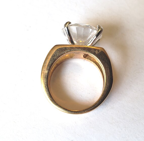 Huge Rhinestone Statement Ring - image 4