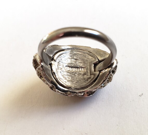 D-Orlan Rhinestone Cluster Statement Ring - image 5