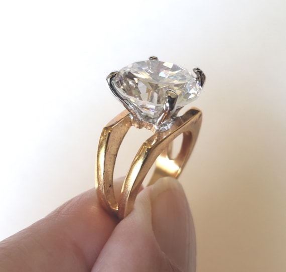 Huge Rhinestone Statement Ring - image 1