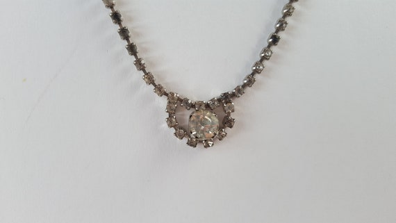 Vintage Coro Rhinestone Choker Necklace - image 7