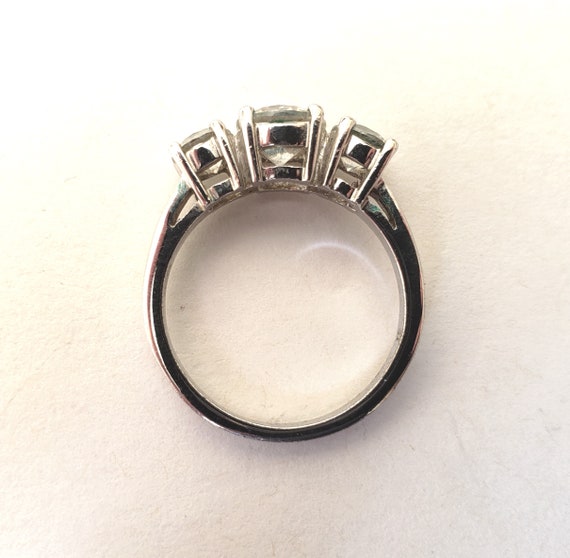 Vintage Avon Clear Rhinestone Ring - image 5