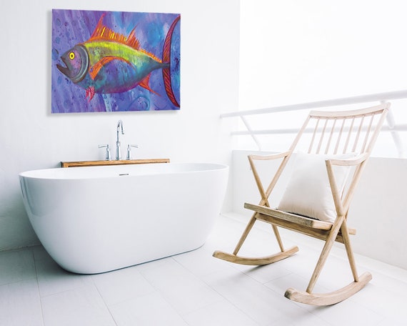 Fish Art Print Gorgeous Saltwater Fish Art Wall Decor Etsy