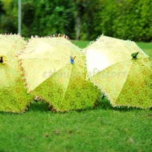 Multi Color Assorted Silk Decorative Umbrella Sun Parasol Decorative Embroidered Wedding Party Office Event Decor Umbrella image 4