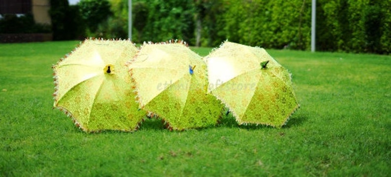 Multi Color Assorted Silk Decorative Umbrella Sun Parasol Decorative Embroidered Wedding Party Office Event Decor Umbrella image 4