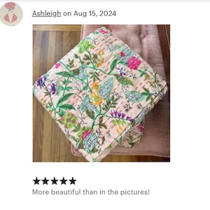 Indian Kantha Quilt Kantha Bedcover Throw Cotton Blanket Gudari Twin And Queen Size Kantha Quilt King Size kantha Quilt