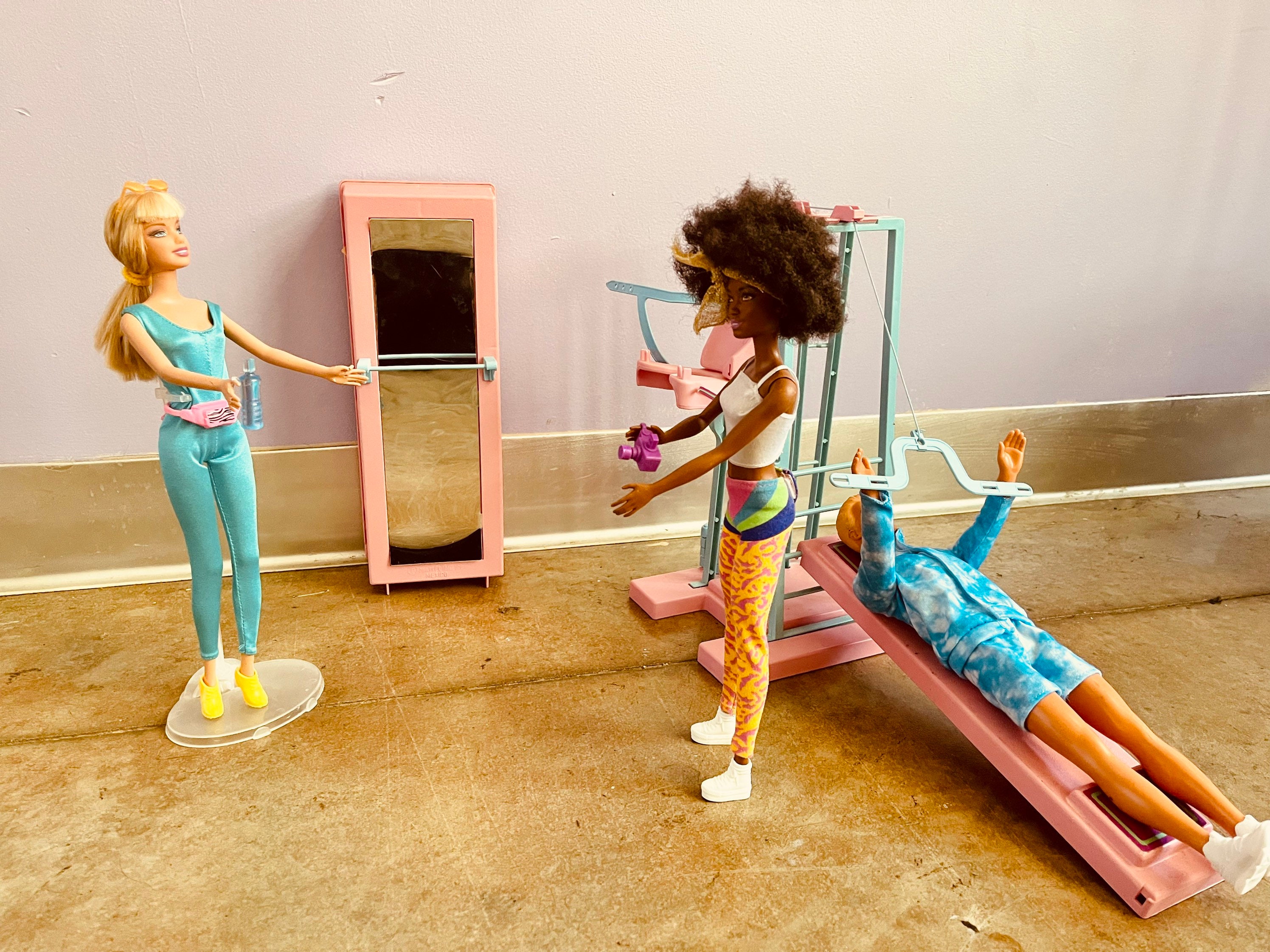Barbie gym set deals