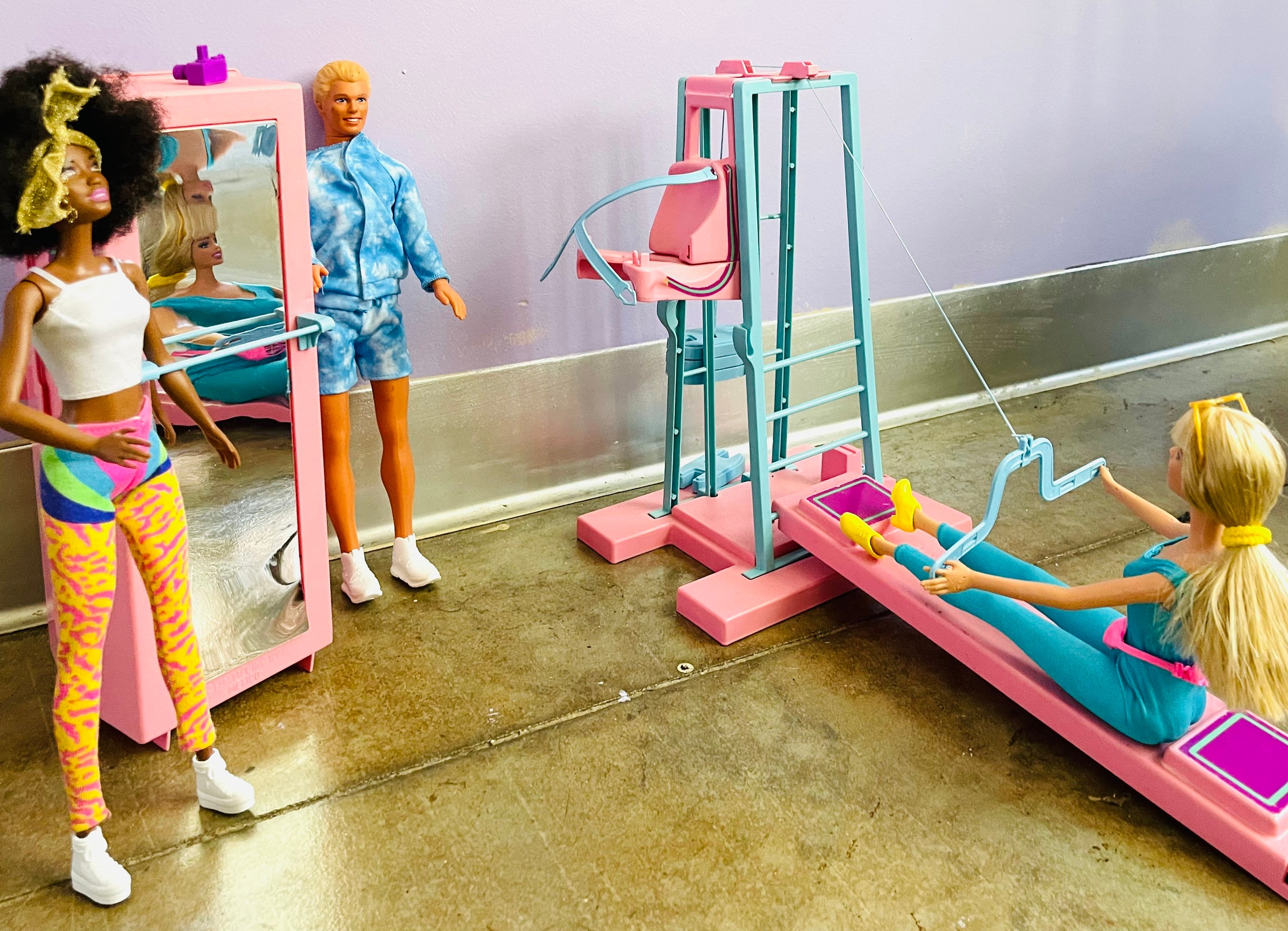 Vintage Barbie Gym Play Set 