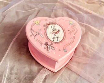Ballerina Heart Shaped Music Box