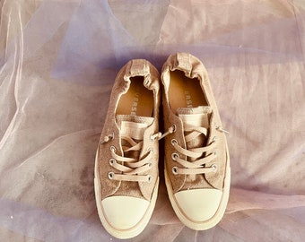 converse rose gold ballet