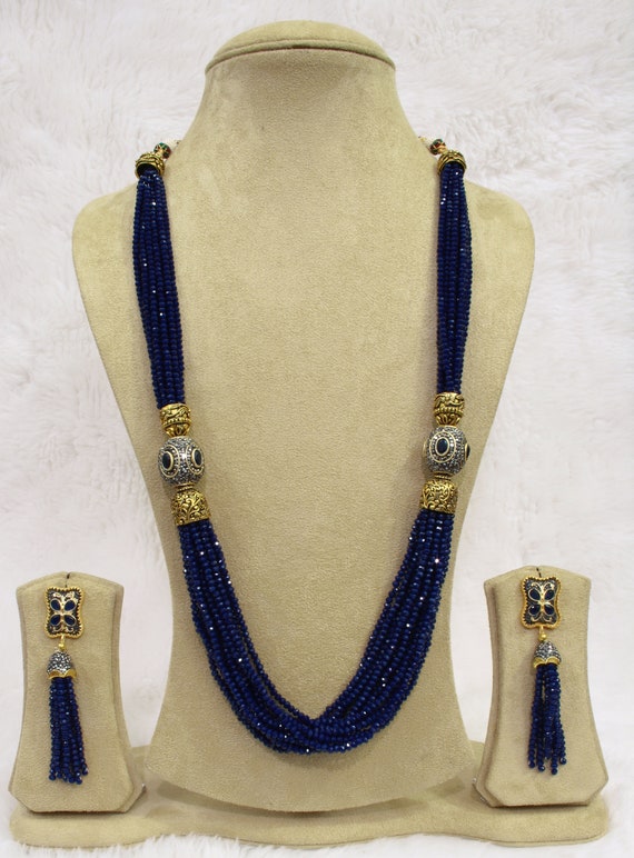 indiano stile Bollywood matrimonio indossare Polki collana set indiano stile Bollywood matrimonio indossare Polki collana set