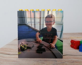 Große bedruckte Bausteine mit Foto als Puzzle