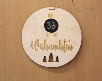 Weihnachtscountdown zum hängen