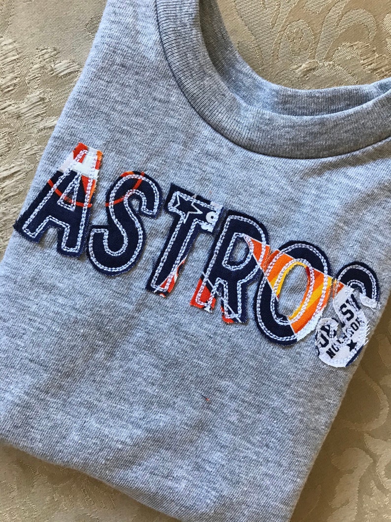 Houston Astros Baseball Tshirt for toddlers and babies Etsy