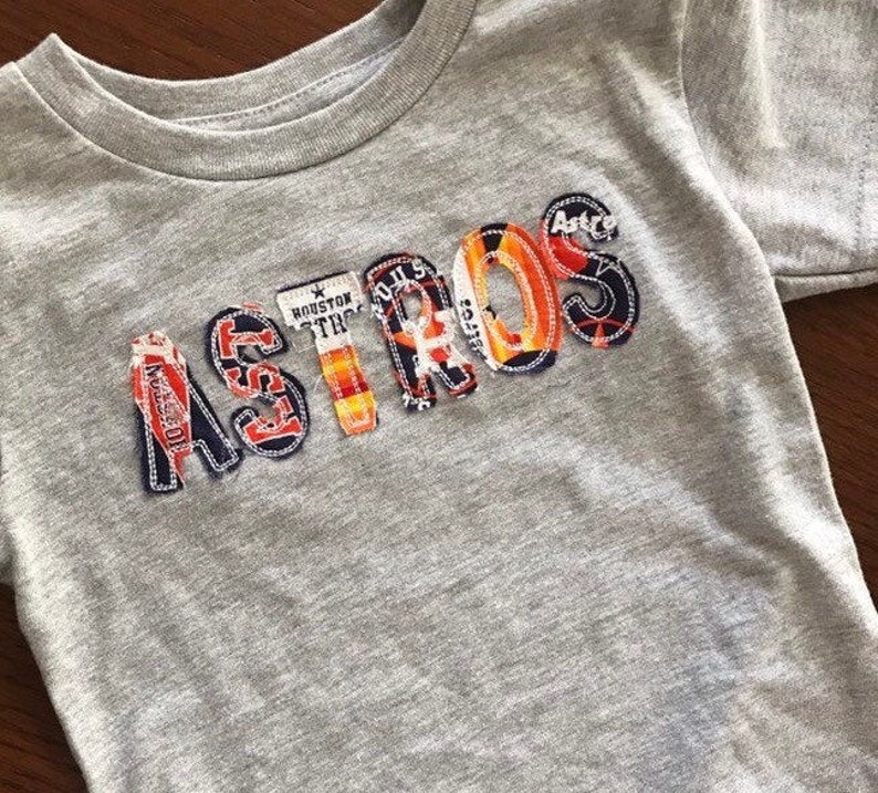 Houston Astros Baseball Tshirt for toddlers and babies Etsy