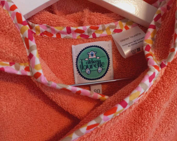 Babybadeponcho CORAL GRAPHIC