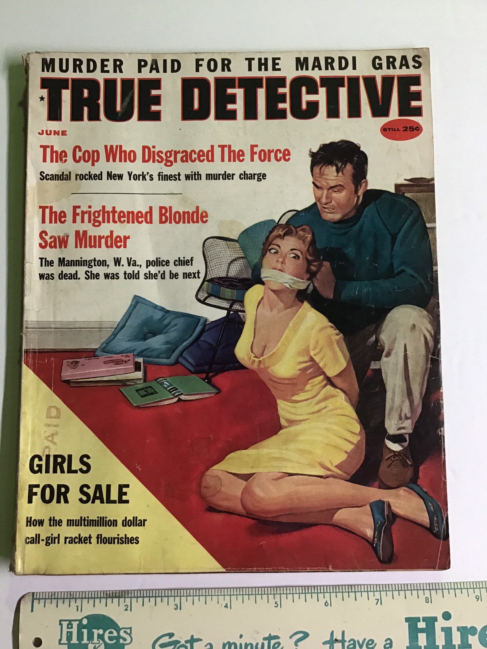 True Detective Magazine Juin 1959 Joe Little Cover Art Bondage | Etsy